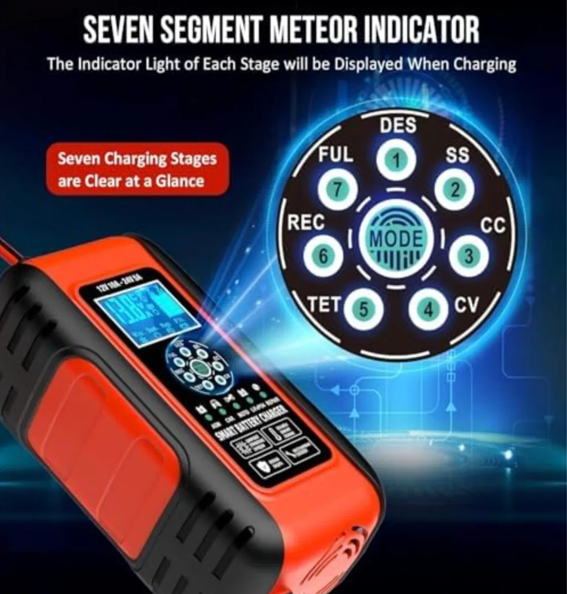 10Amps car battery charger. - Image 3