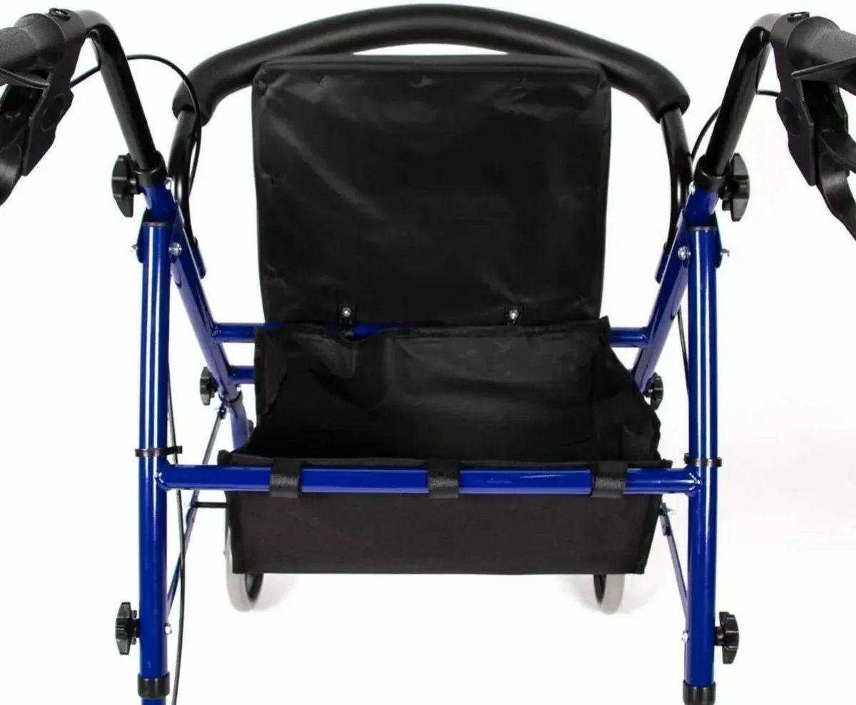 Rollator with Tray and Basket - Easy to Fold - Image 4