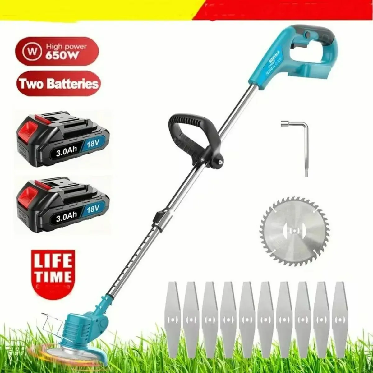 Grass Trimmer Electric Lawn Edger & Weed Cutter 18 - Image 1