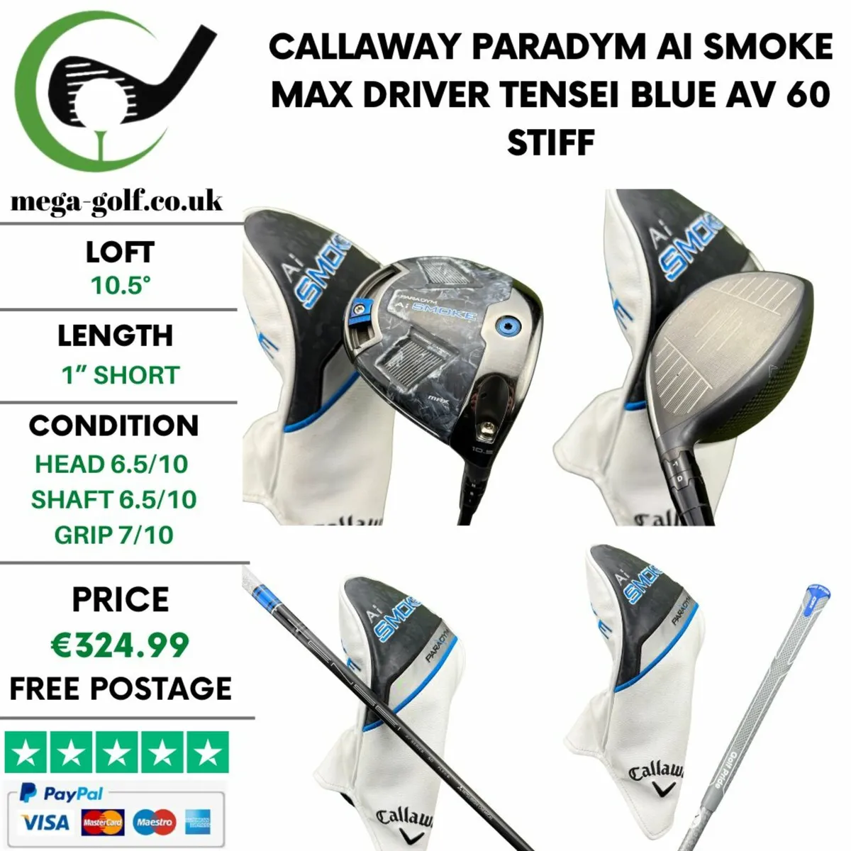 Callaway Paradym Ai Smoke Max Driver / 10.5° - Image 1