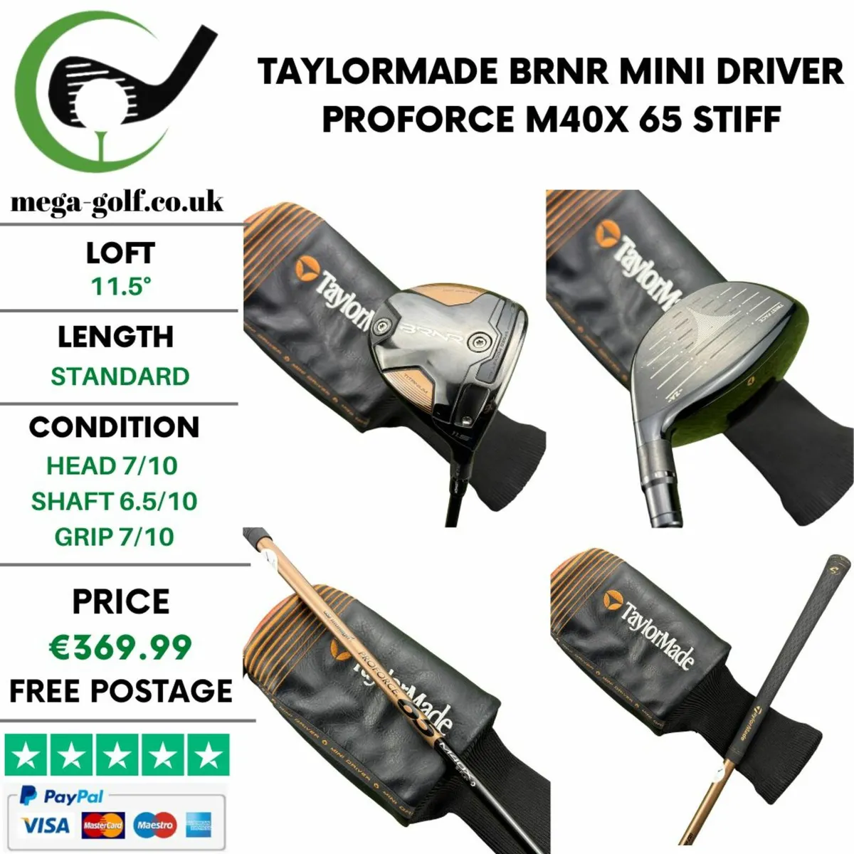Taylormade BRNR Mini Driver / 11.5° / Stiff - Image 1