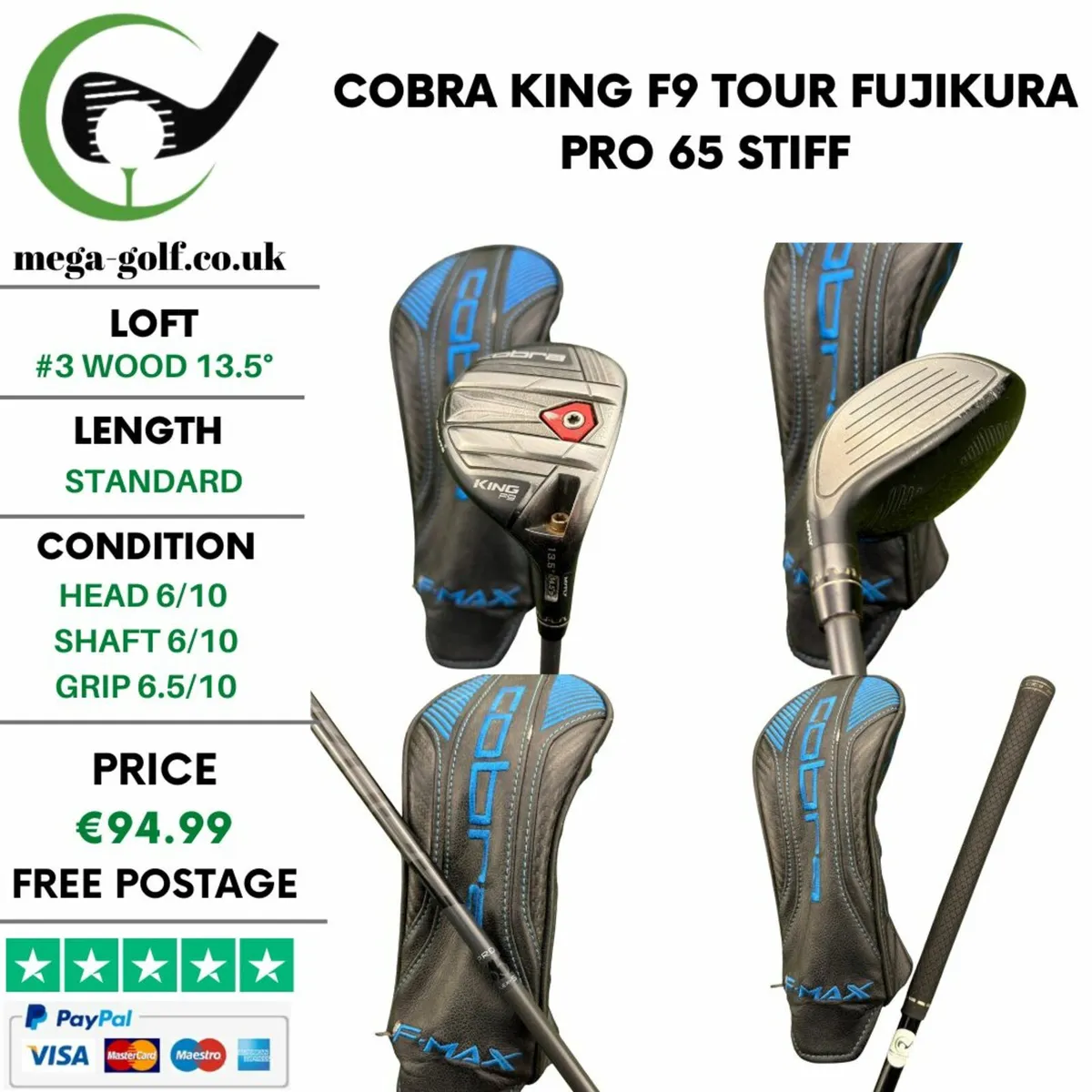 Cobra King F9 Tour #3 Wood 13.5° / Stiff - Image 1