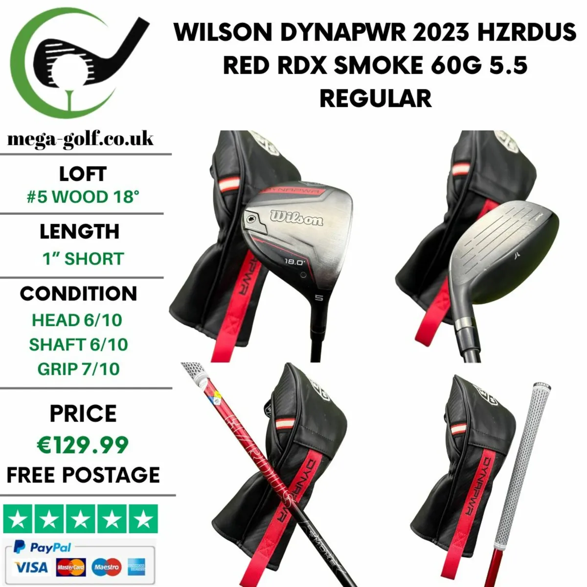 Wilson Dynapwr 2023 #5 Wood 18° / Regular - Image 1