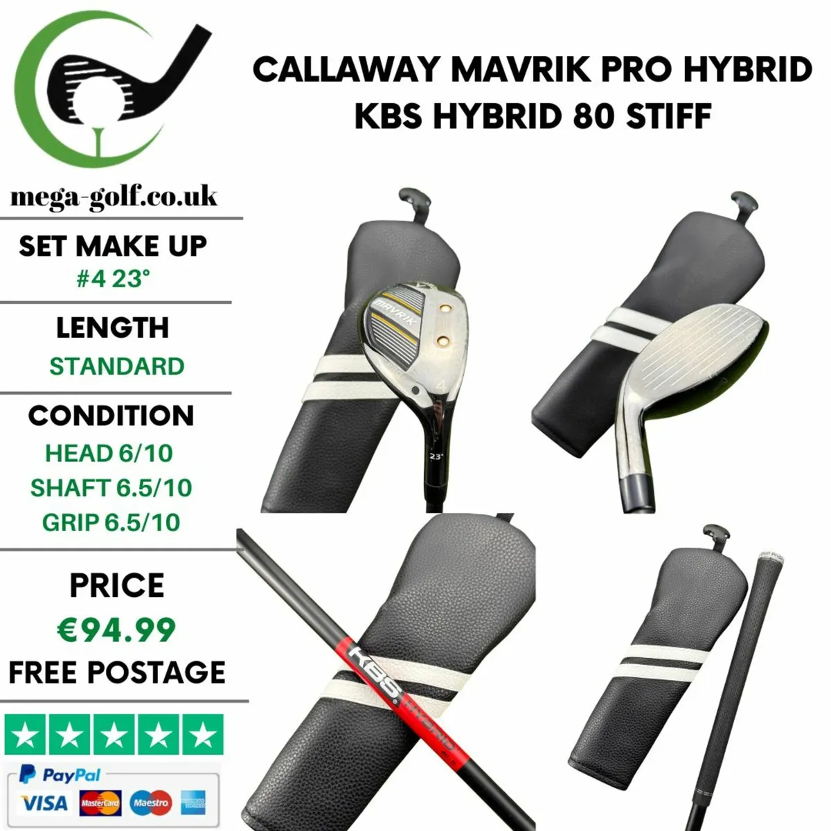 Callaway Mavrik Pro Hybrid / #4 23° / Stiff - Image 1