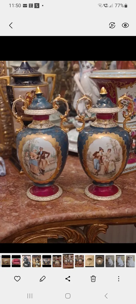 Austrian Antique vases POSTAGE AVAILABLE - Image 2