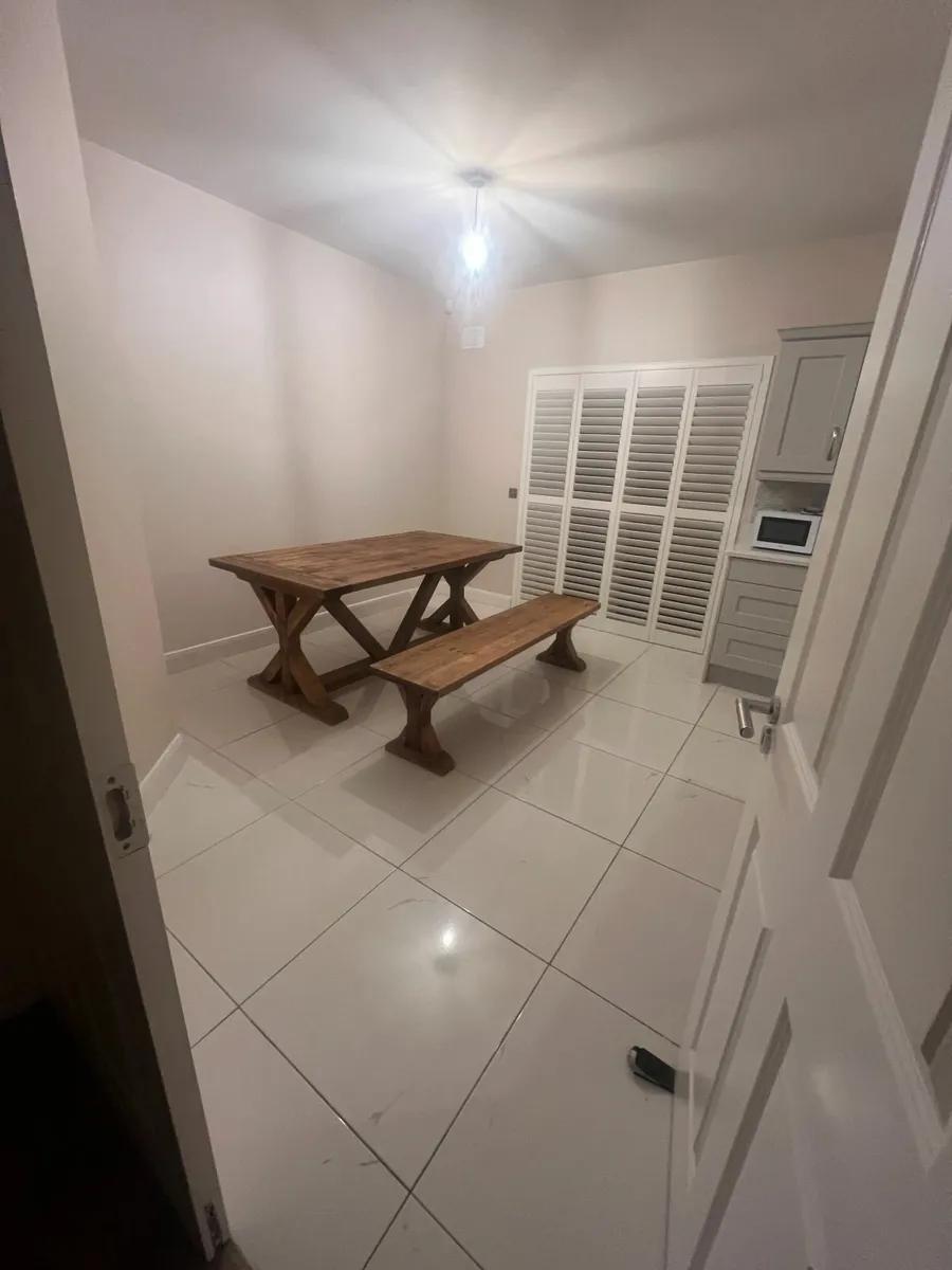 Dining Table and Bench - Image 2