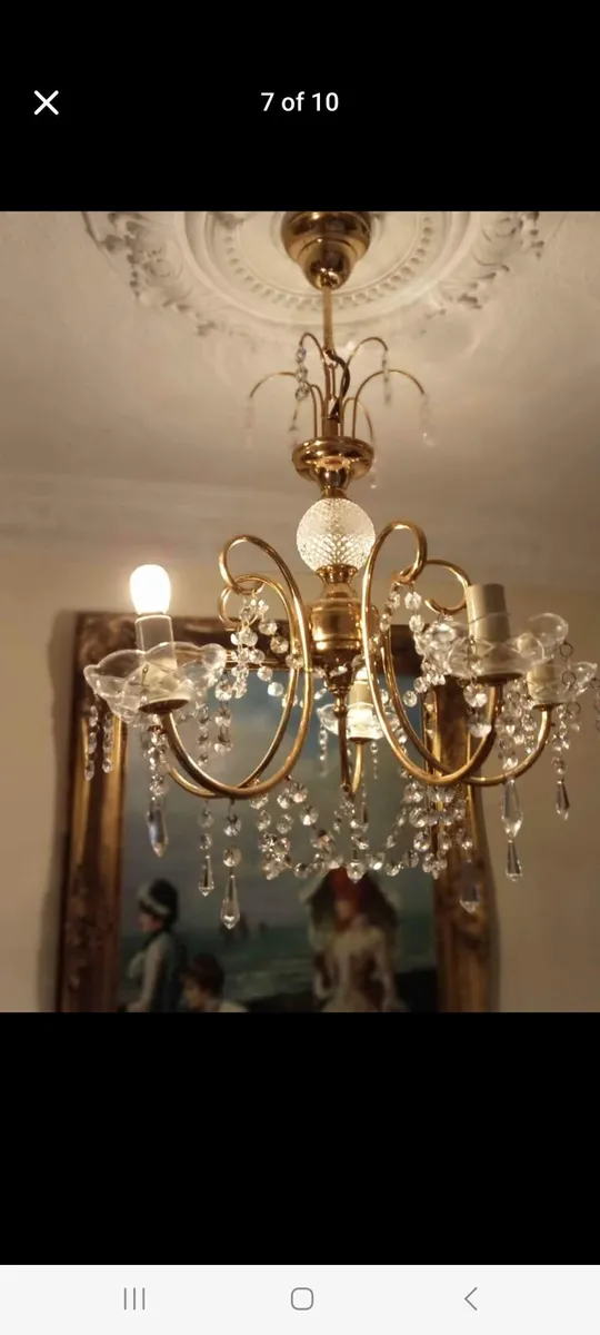 Vintage chandelier POSTAGE AVAILABLE - Image 2
