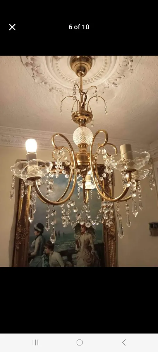 Vintage chandelier POSTAGE AVAILABLE - Image 3