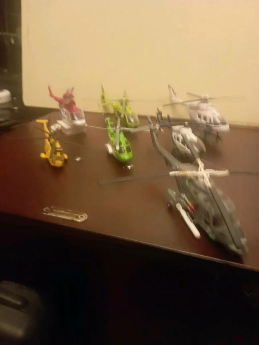 A COLLECTION OF DIE-CAST MODLE' HELICOPTERS - Image 1