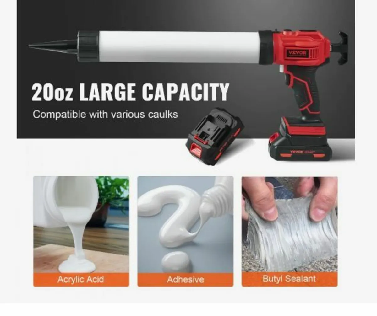 20V Cordless Electric Caulking Gun - Image 2