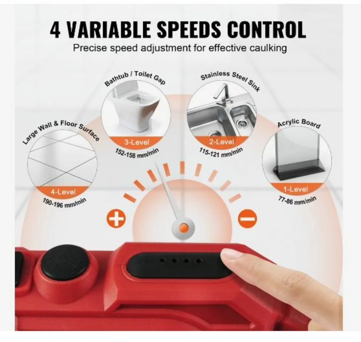 20V Cordless Electric Caulking Gun - Image 4