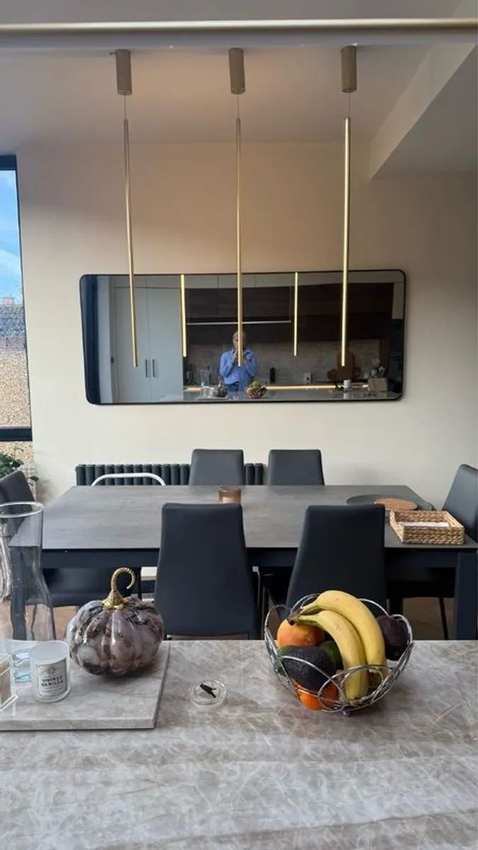 LED drop pendant light x 3 - Image 1