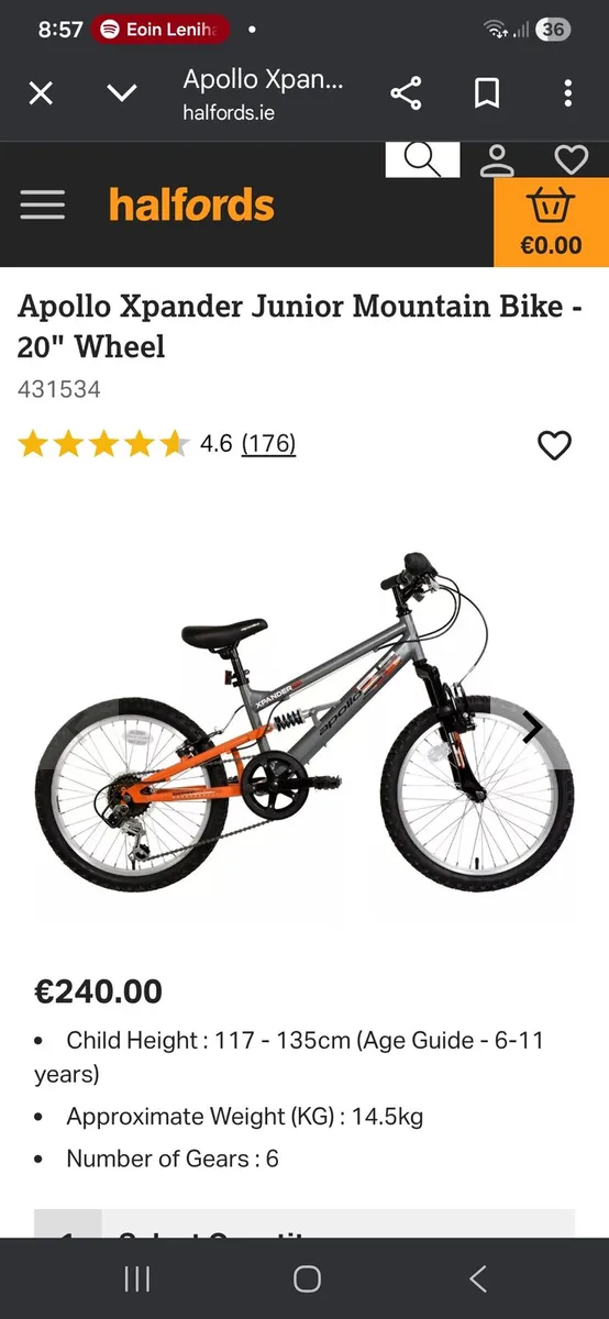 Boys 20 in bike - Image 2