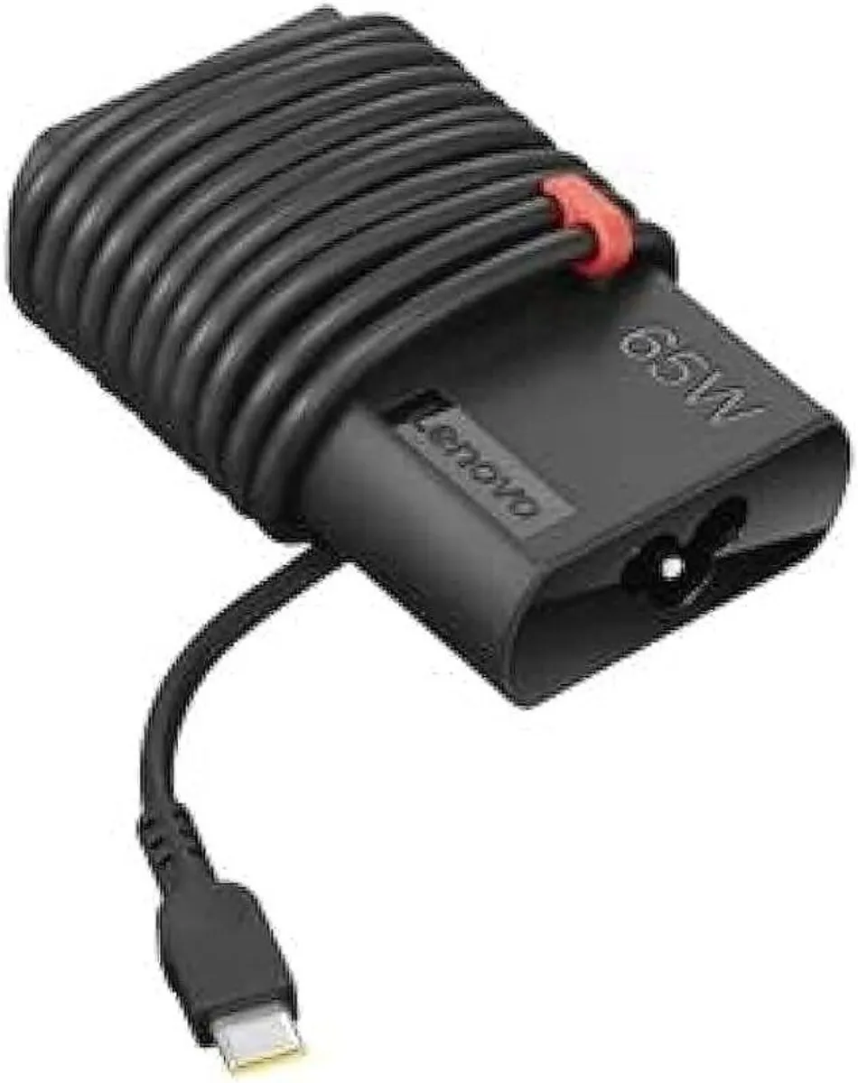 Lenovo ThinkPad 65W Slim AC USB-C Charger (Used) Original - Image 1