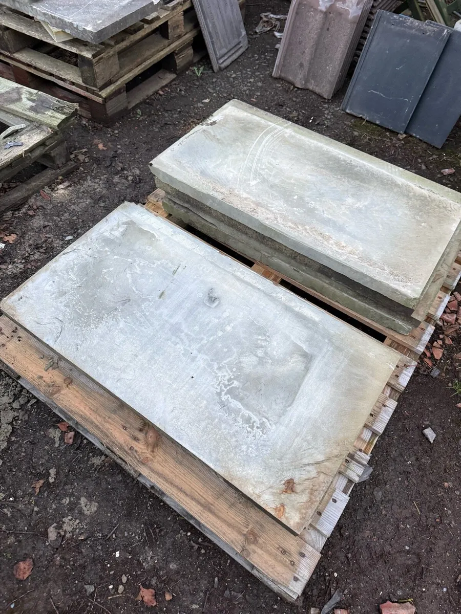 Flat square pieces reclaimed stone for hearths etc - Image 1