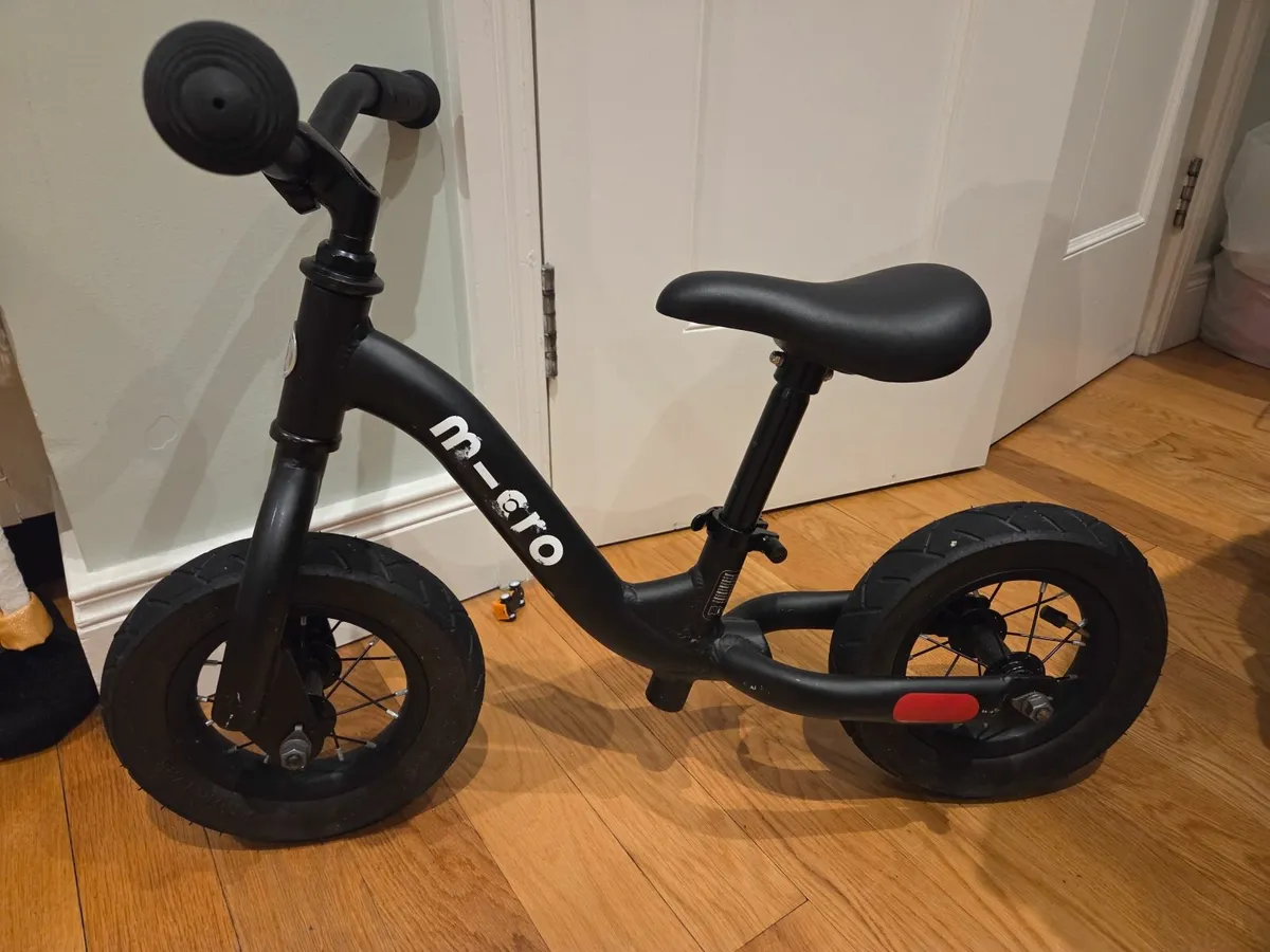 Micro Balance Bike in Black - Image 1