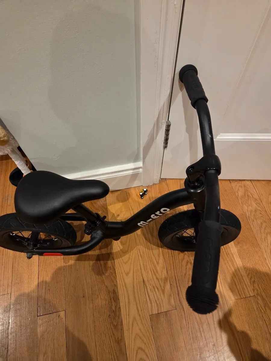Micro Balance Bike in Black - Image 2