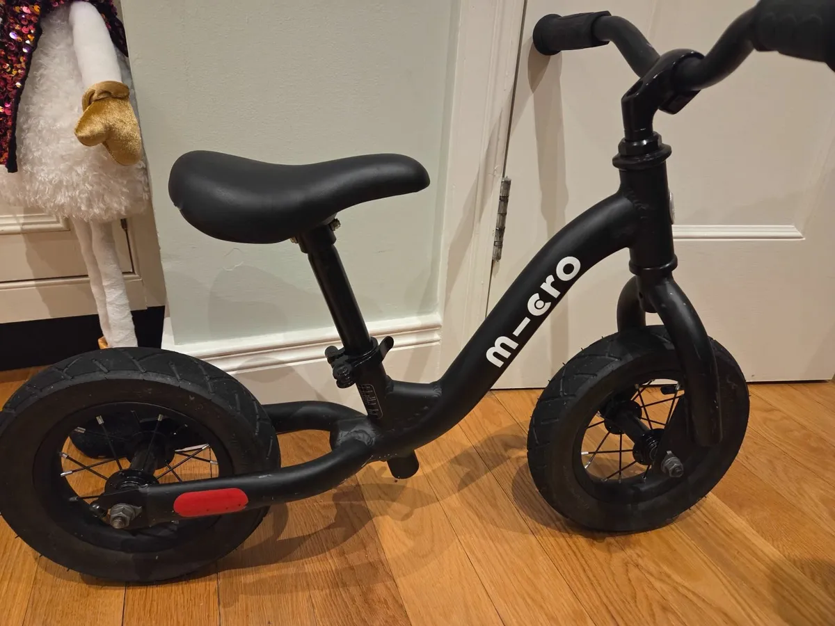 Micro Balance Bike in Black - Image 3
