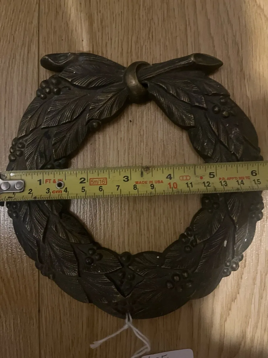 Antique Brass Coffin Decoration - Image 2