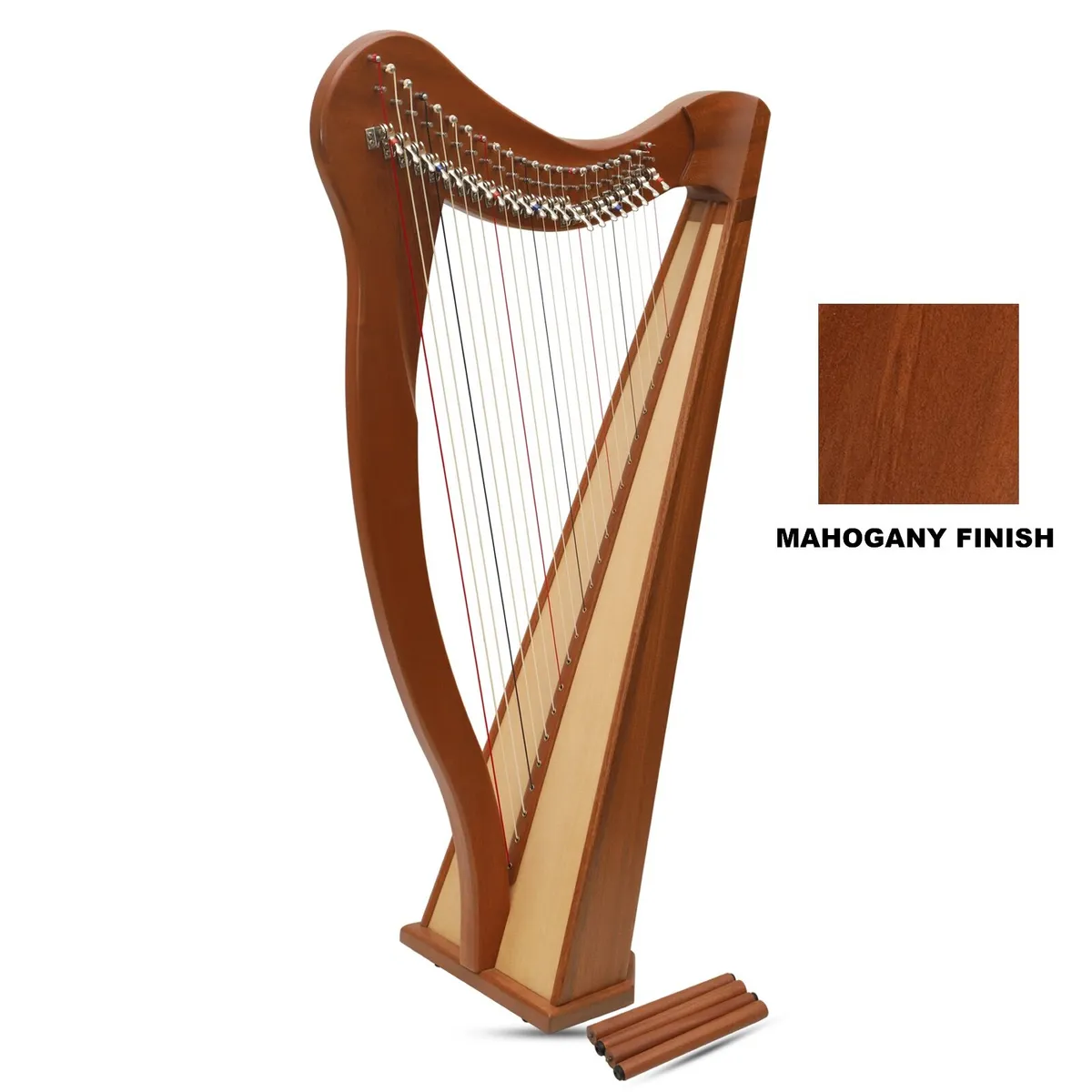 22 String Ard Ri Harp, Celtic Harp Mahogany/Walnut - Image 1