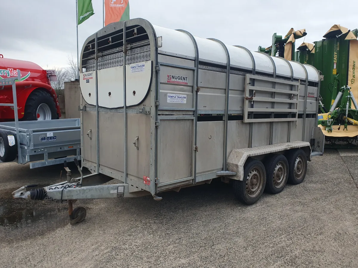 2017 Nugent 14' Livestock Trailer (Trade Trailer) - Image 1