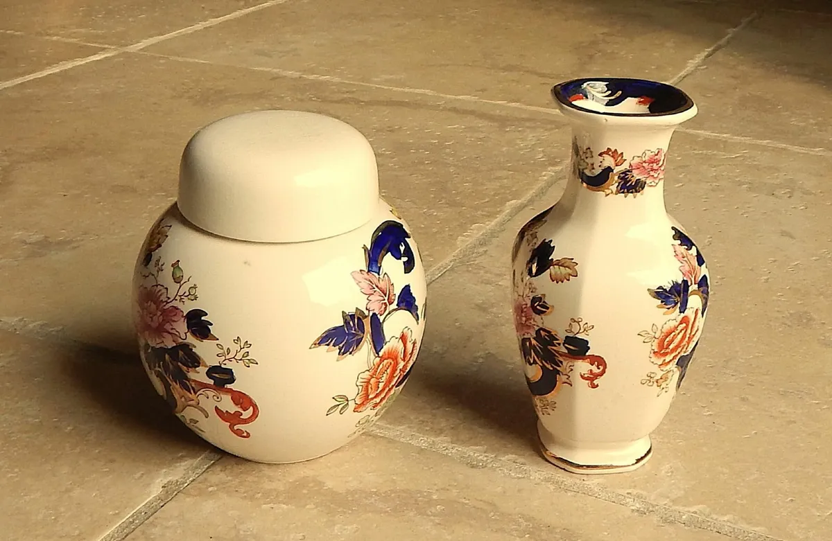 Mason’s Ironstone Mandalay Small Ginger Jar & Vase - Image 2