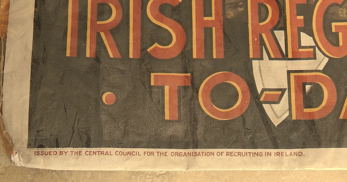 Vintage J.E Redmond WW1 Recruitment Poster Print - Image 3