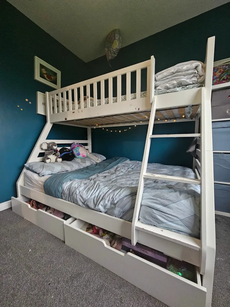Bunk Bed Double / Single With 2 x Drawers - Image 2