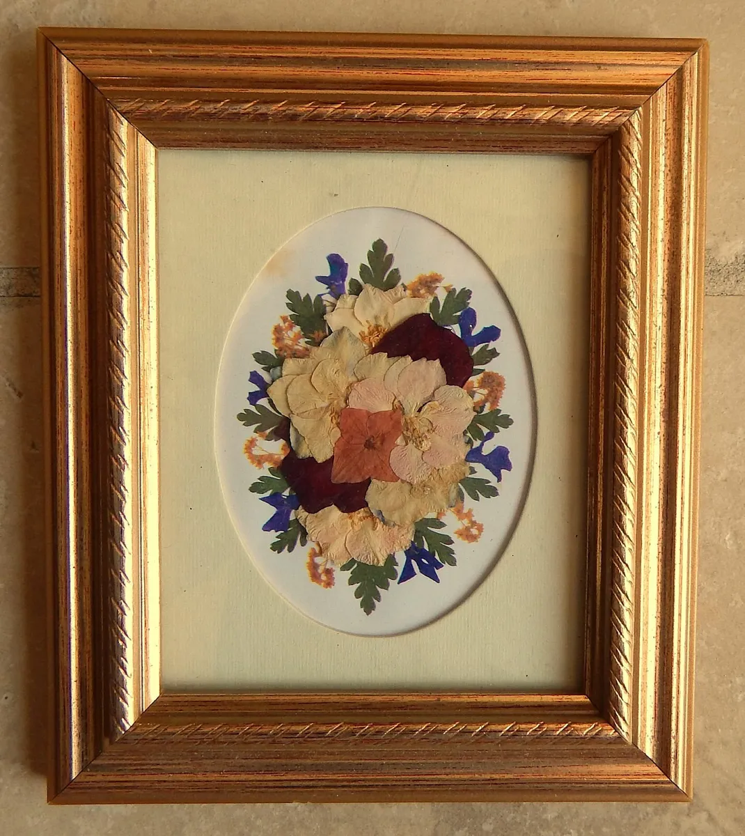 Selection of Artwork in 4 Small Ornate Frames - Image 3