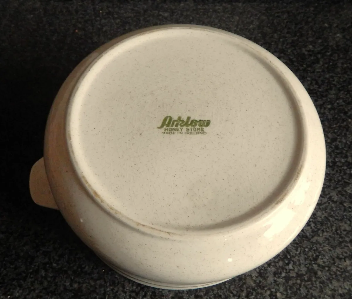 Vintage Arklow Pottery Honey Stone Serving Dish - Image 4