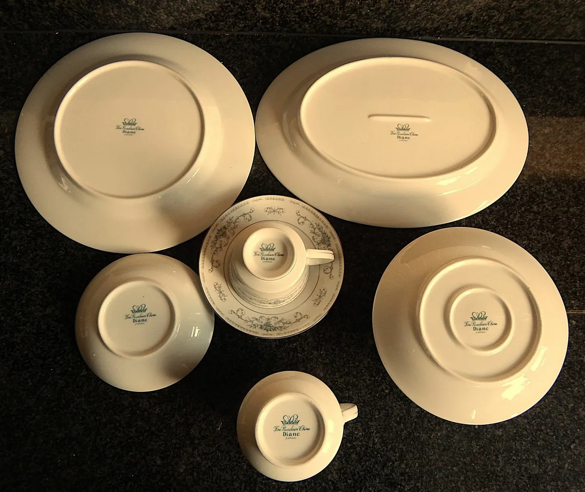 24 Pieces of Diane Japanese Fine Porcelain China - Image 4