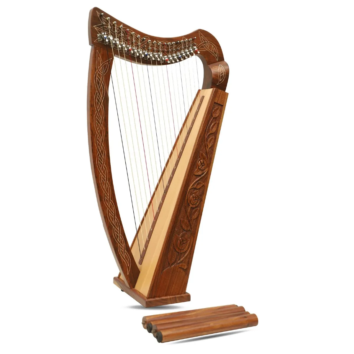 22 String Boru Harp Walnut Finish - Image 1