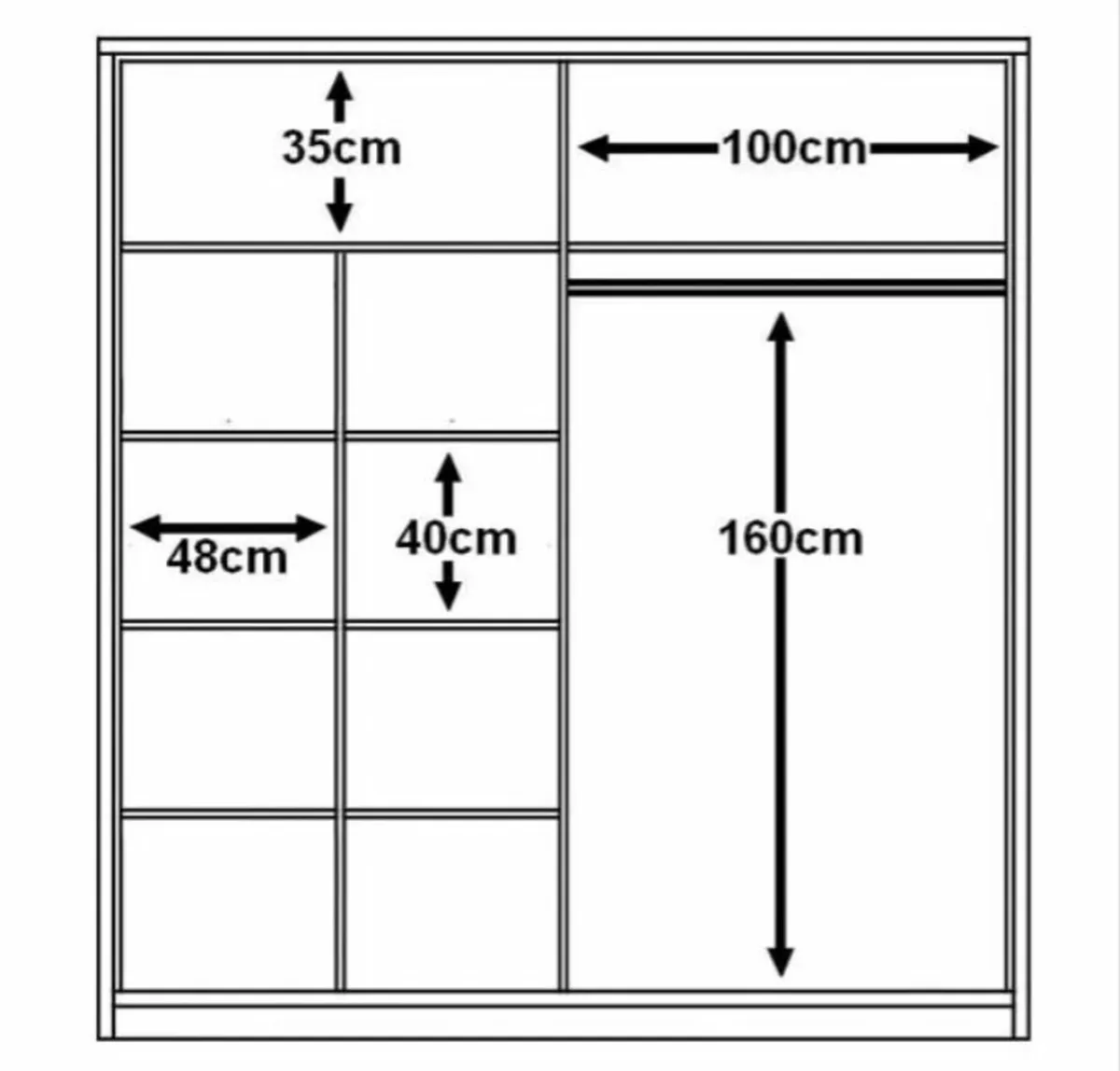 Boston Sliderobe 2.03m Grey no deposit required - Image 1