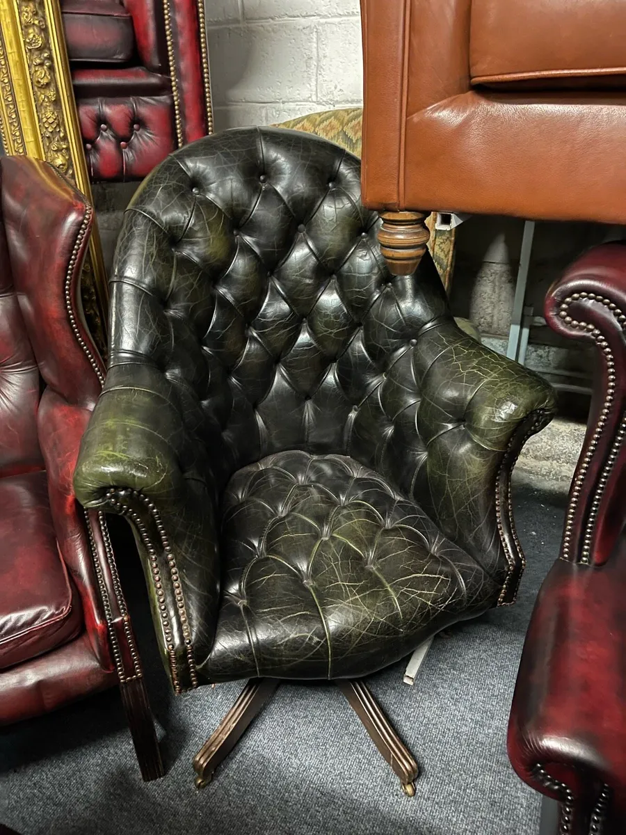 Antique captains office chair 🎄🎄🎄🎄 - Image 2