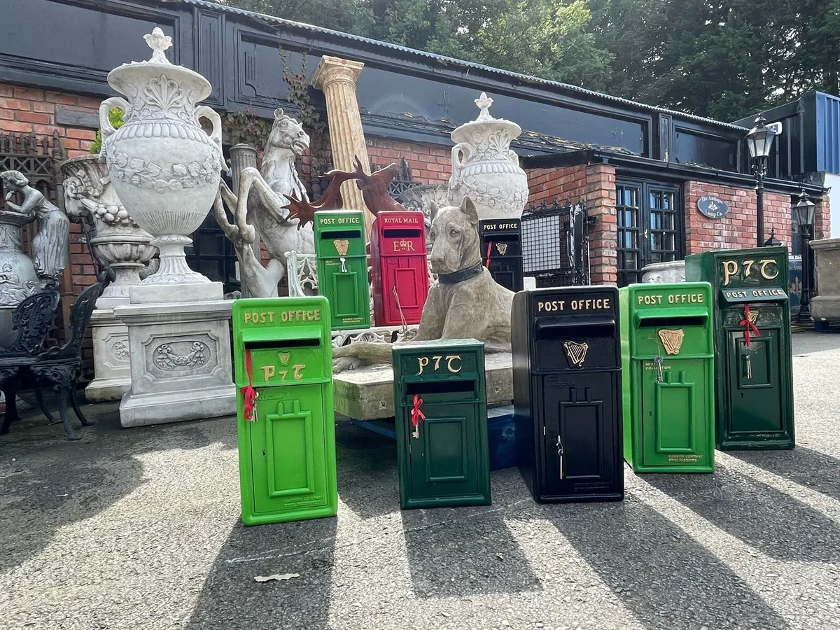 Irish post box building into wall - Image 1
