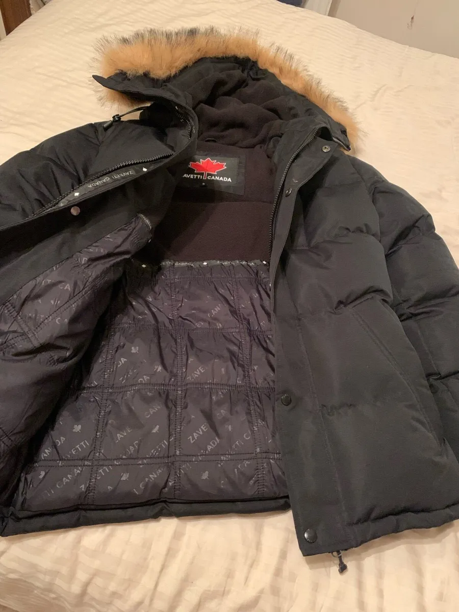 Zavetti Canada puffer parka jacket black - Image 4