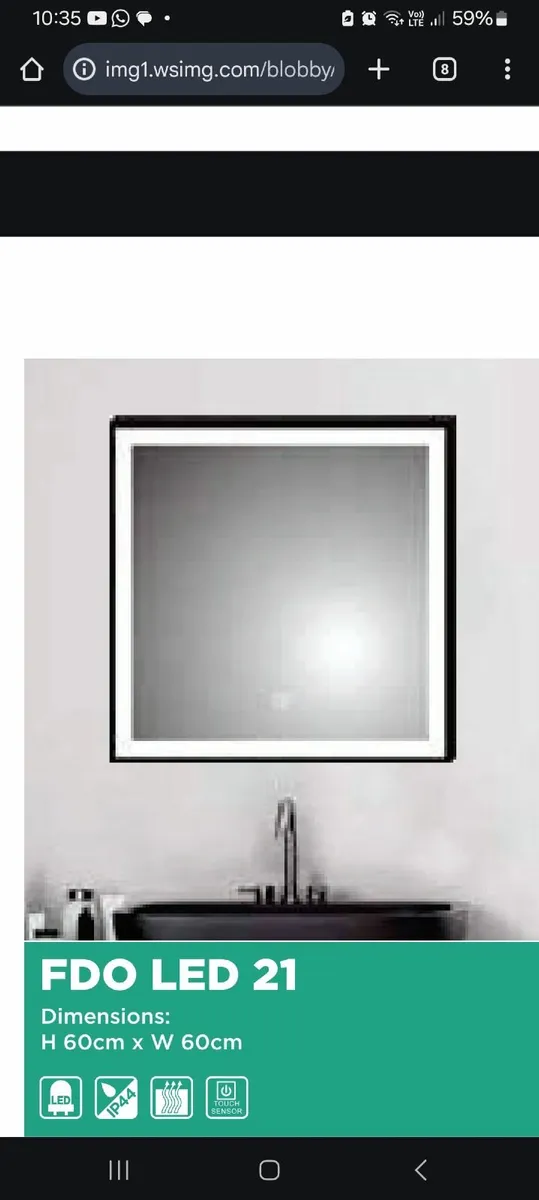 LED Bathroom Mirror - Image 1