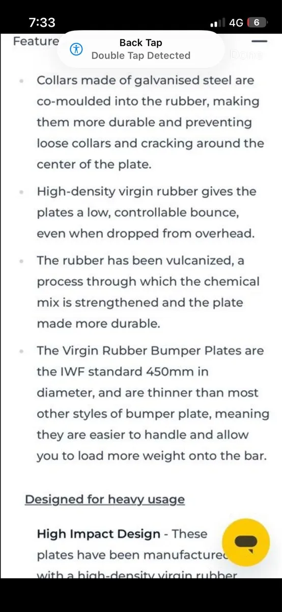 100kg branded rubber bumper weight plates - Image 4