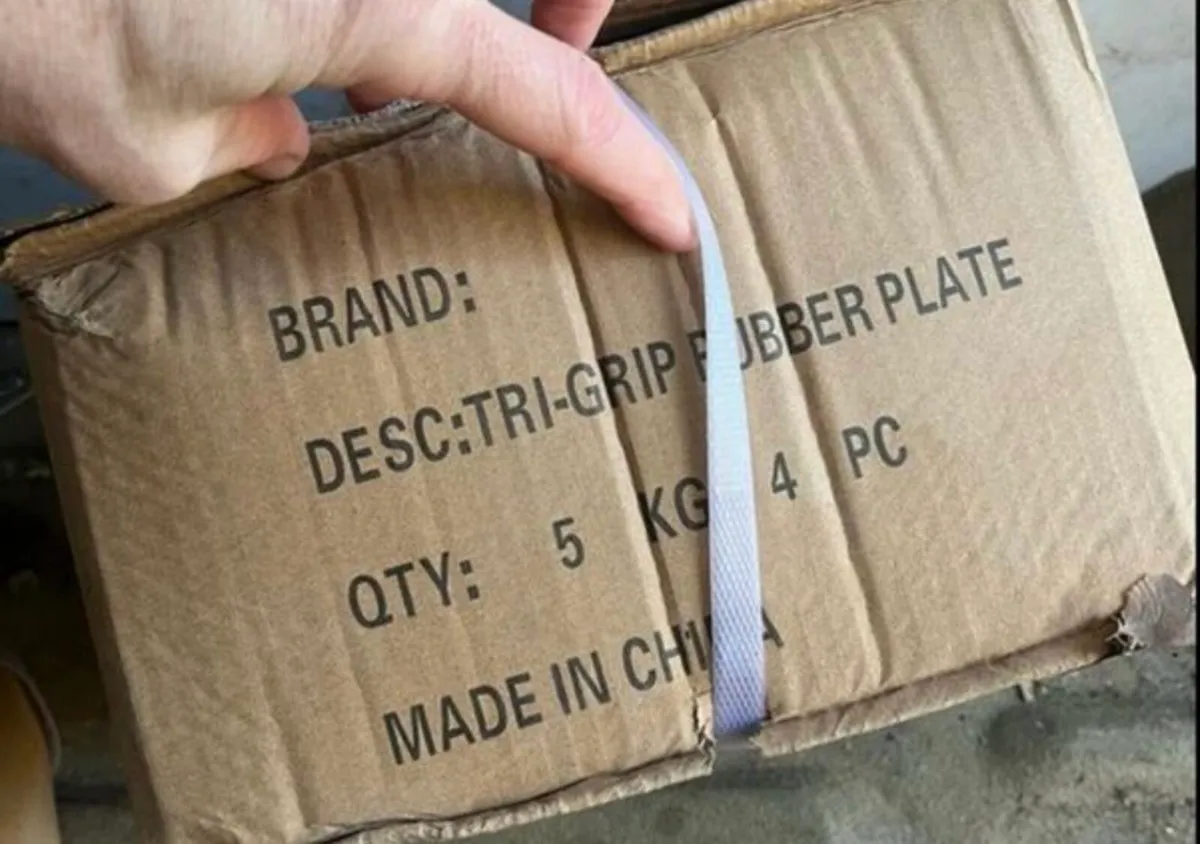 New: 6x5kg tri grip Olympic rubber weight plates - Image 1