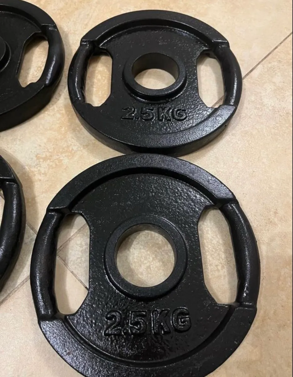4x2.5kg cast iron dual grip Olympic weight - Image 2