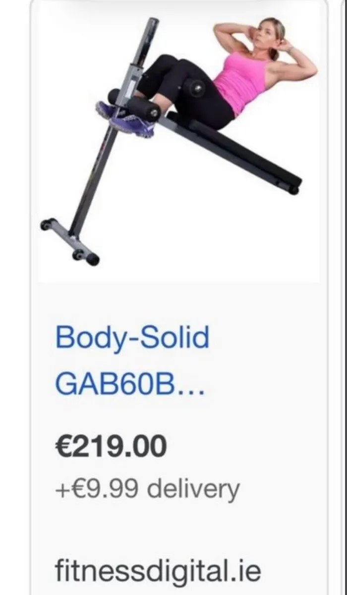 Body solid adjustable sit up abs bench - Image 2