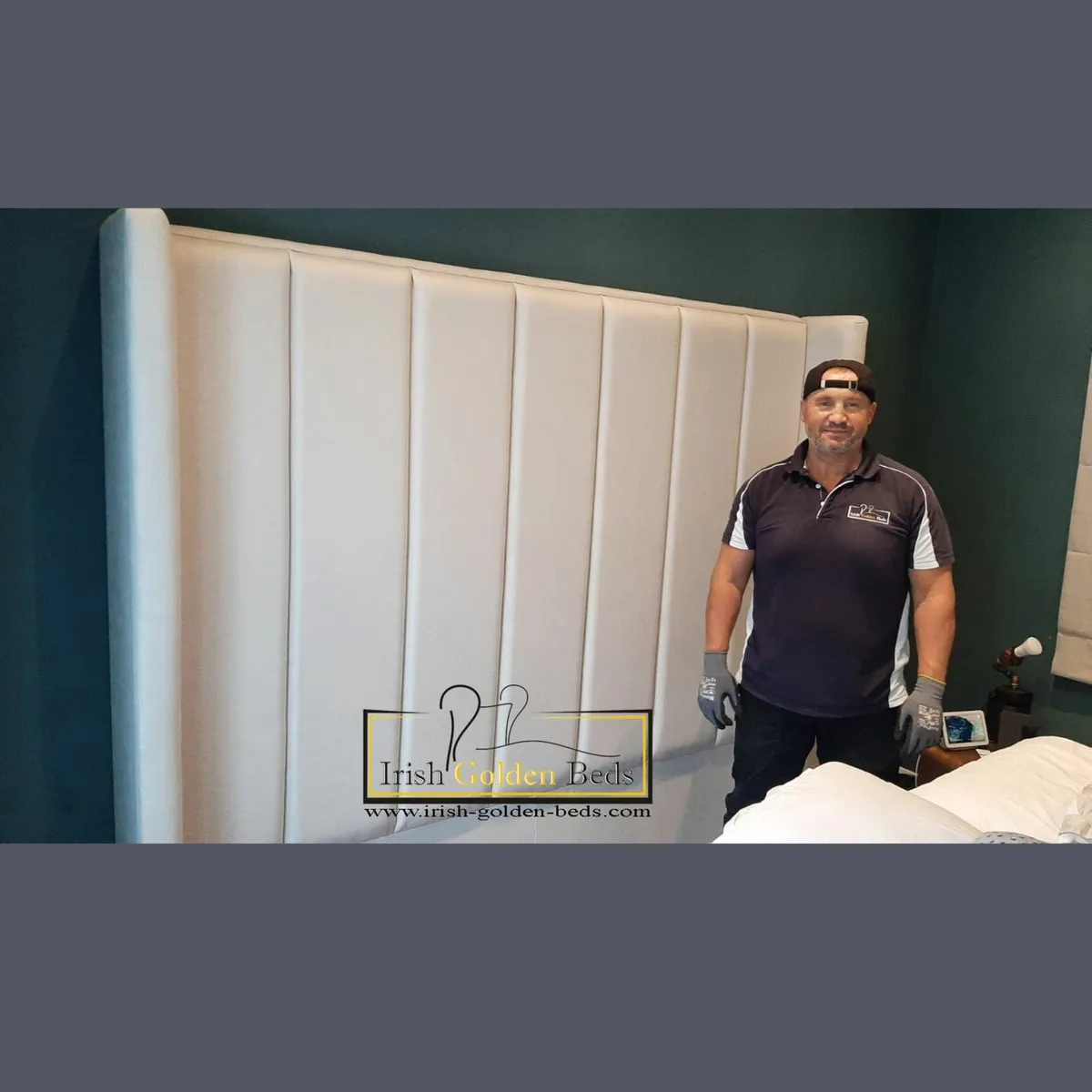 bed frame and headboard, free delivery - Image 2