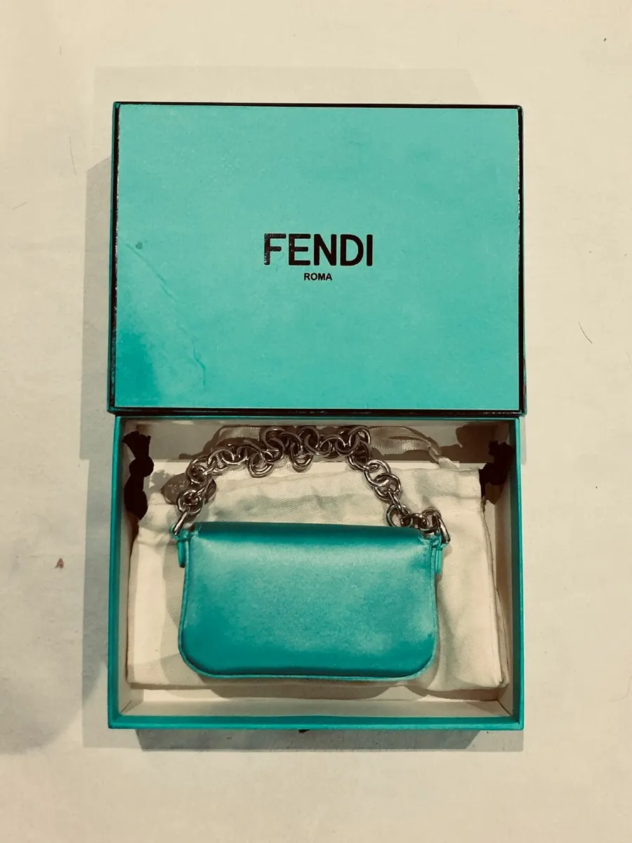 Fendi x Tiffany Nano Baguette Charm Bag Light Blue - Image 2
