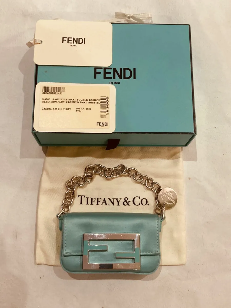 Fendi x Tiffany Nano Baguette Charm Bag Light Blue - Image 1