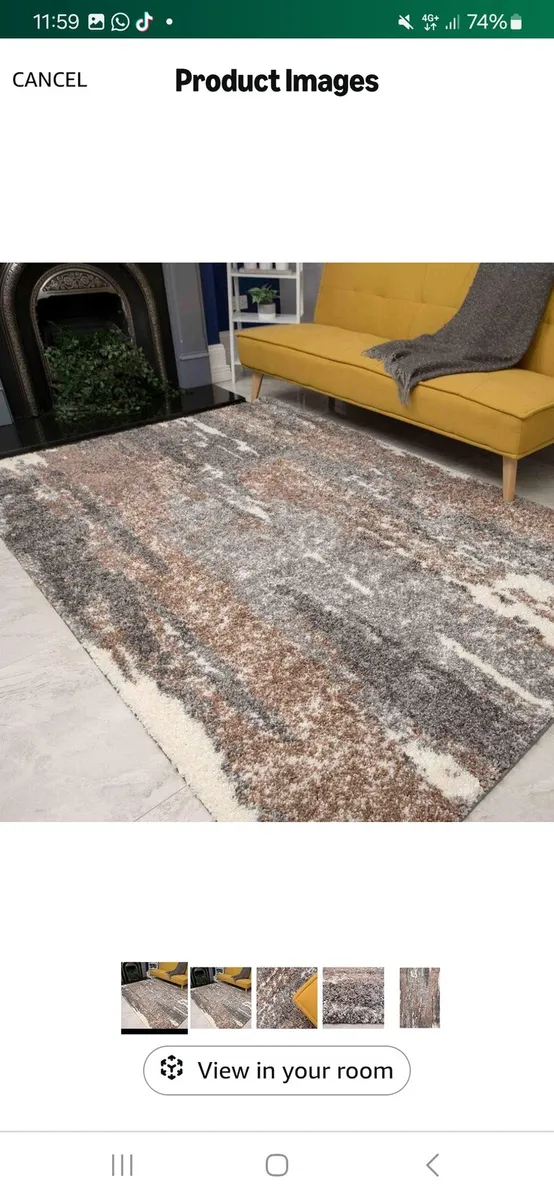 Brown/ Grey Rug - Image 1