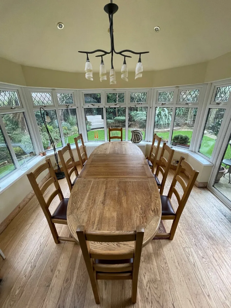 dining table & 8 chairs. - Image 4