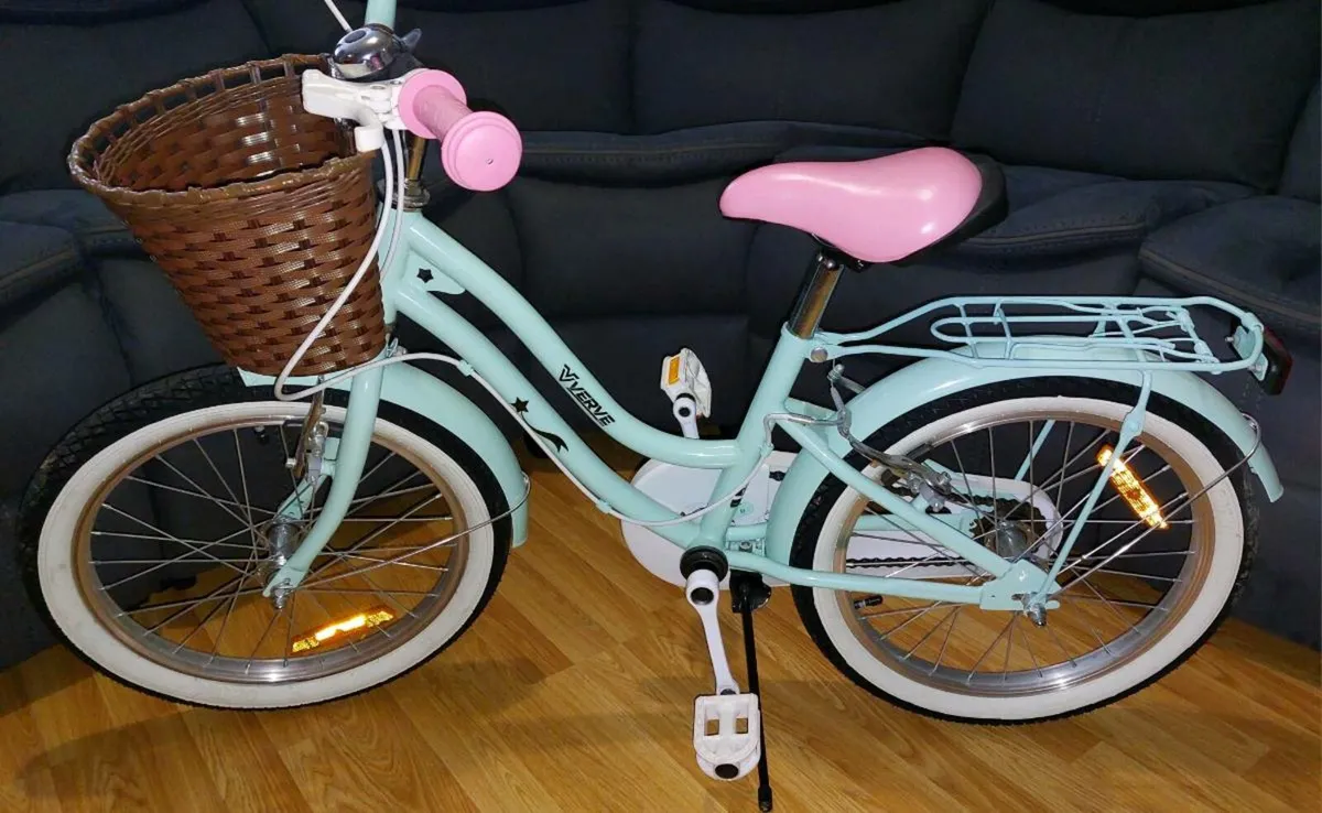 18" kids bike with basket - Image 2