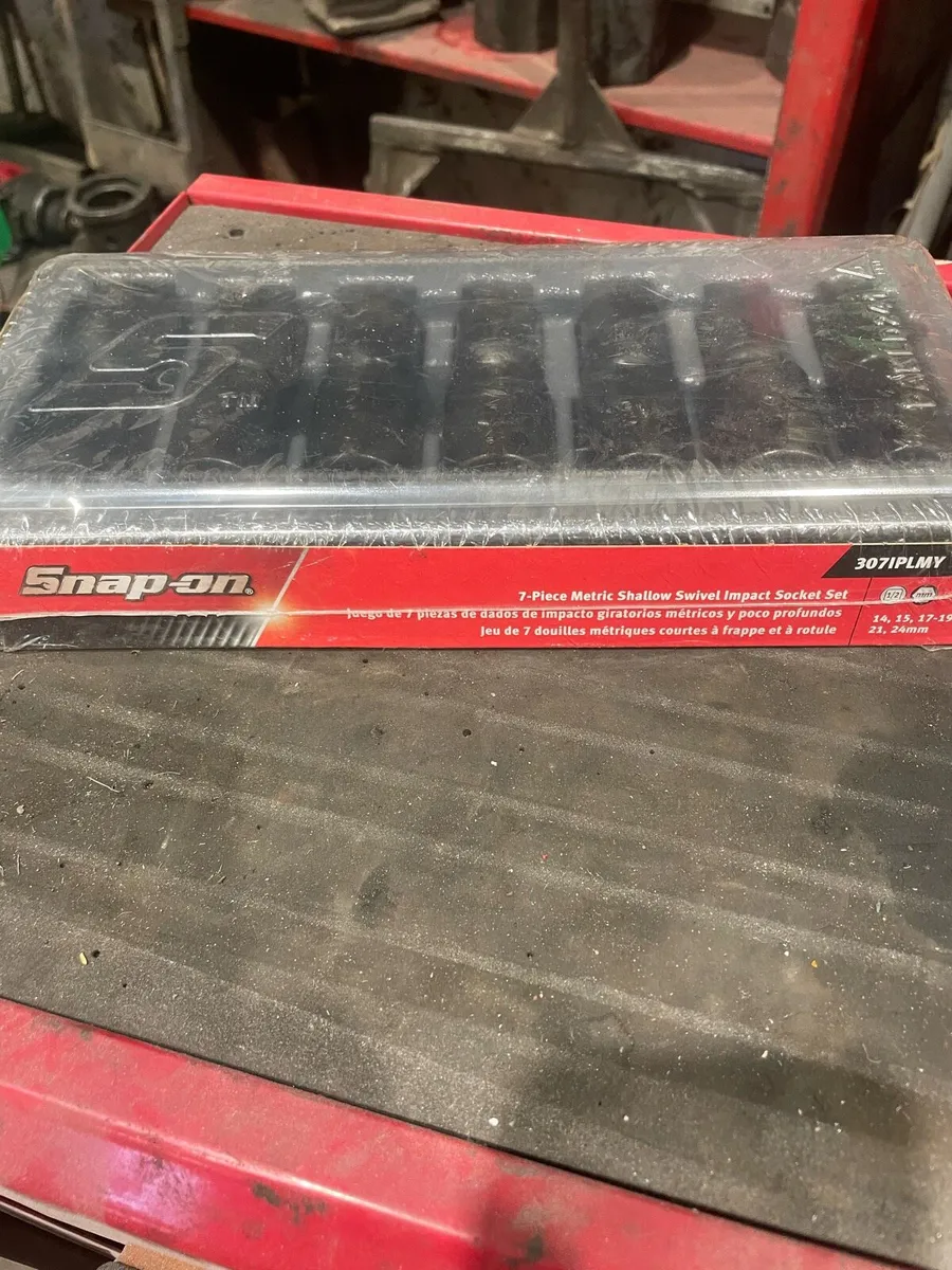 Snap On 307IPLMY 7 Piece Metric Swivel Impact Set - Image 1