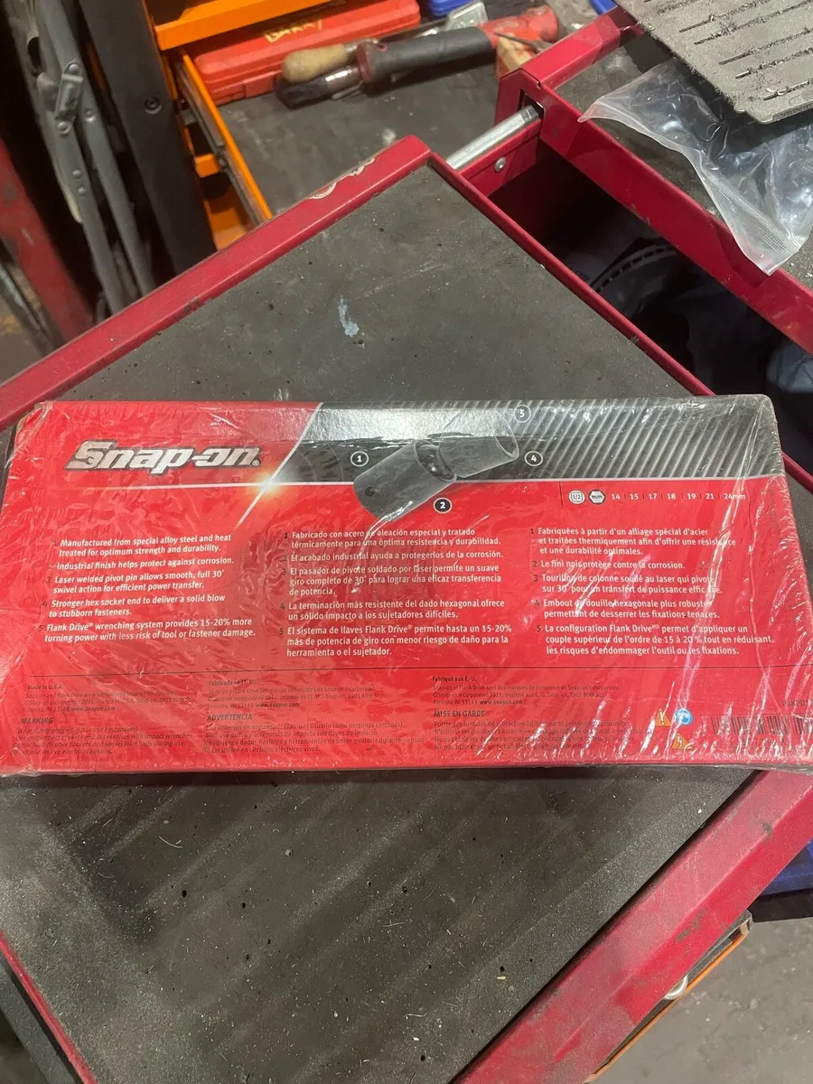 Snap On 307IPLMY 7 Piece Metric Swivel Impact Set - Image 4