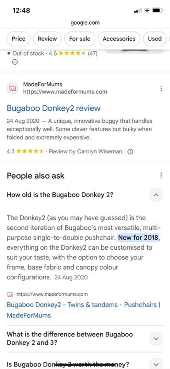 bugaboo donkey 2 - Image 2